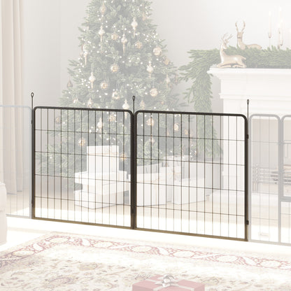 Hondenren Uitbreidingsset – Puppy Playpen – Hekkenpaneel – Dierenren – Speelren – Zwart – Stevig Stalen Panelen – Inklapbaar & Duurzaam