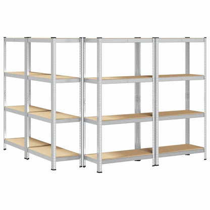 4-Laags Opbergrek – Opbergrek – Stellingkast – Opbergkast – Rek Metalen Frame – Stevig Staal En Hout – Compact Ontwerp
