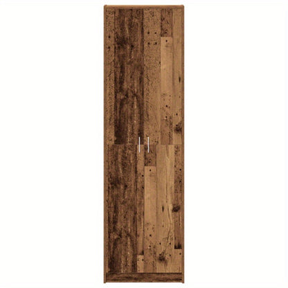 Kast – Opbergkast – Kledingkast – Garderobekast – Dressoir – Vrijstaande Kast – MDF Hardhout – Ruime Opbergruimte 3,2+ Kubieke Voet – Industrieel Design Bruin