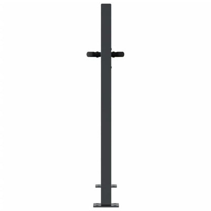 Tuinpoort – Sierhek – Hekwerk – Tuinafscheiding – Poort – Grasdesign – Staal – Antraciet – 105x80 cm – Onderhoudsarm – Duurzaam