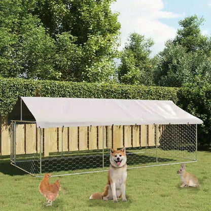 Hondenhok Groot – Buitenkennel – Hondenverblijf – Hondenren – Hondenhuis – Ruim Interieur – Weerbestendig PE-materiaal