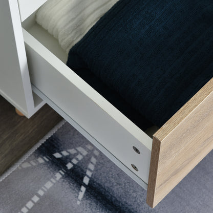 Kledingkast – Garderobekast – Opbergkast – Slaapkamerkast – Witte Kast – Scandinavisch Design – 80x40x180 cm – Melamine Coating