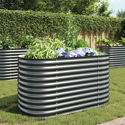 Hoogtebak Tuin – Verhoogd Plantenbed – Moestuinbak – Kruidenbak – Bloembak – Gegalvaniseerd Staal – Weerbestendig – 160x79x81 cm – Duurzaam & Comfortabel