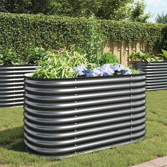 Hoogtebak Tuin – Verhoogd Plantenbed – Moestuinbak – Kruidenbak – Bloembak – Gegalvaniseerd Staal – Weerbestendig – 160x79x81 cm – Duurzaam & Comfortabel