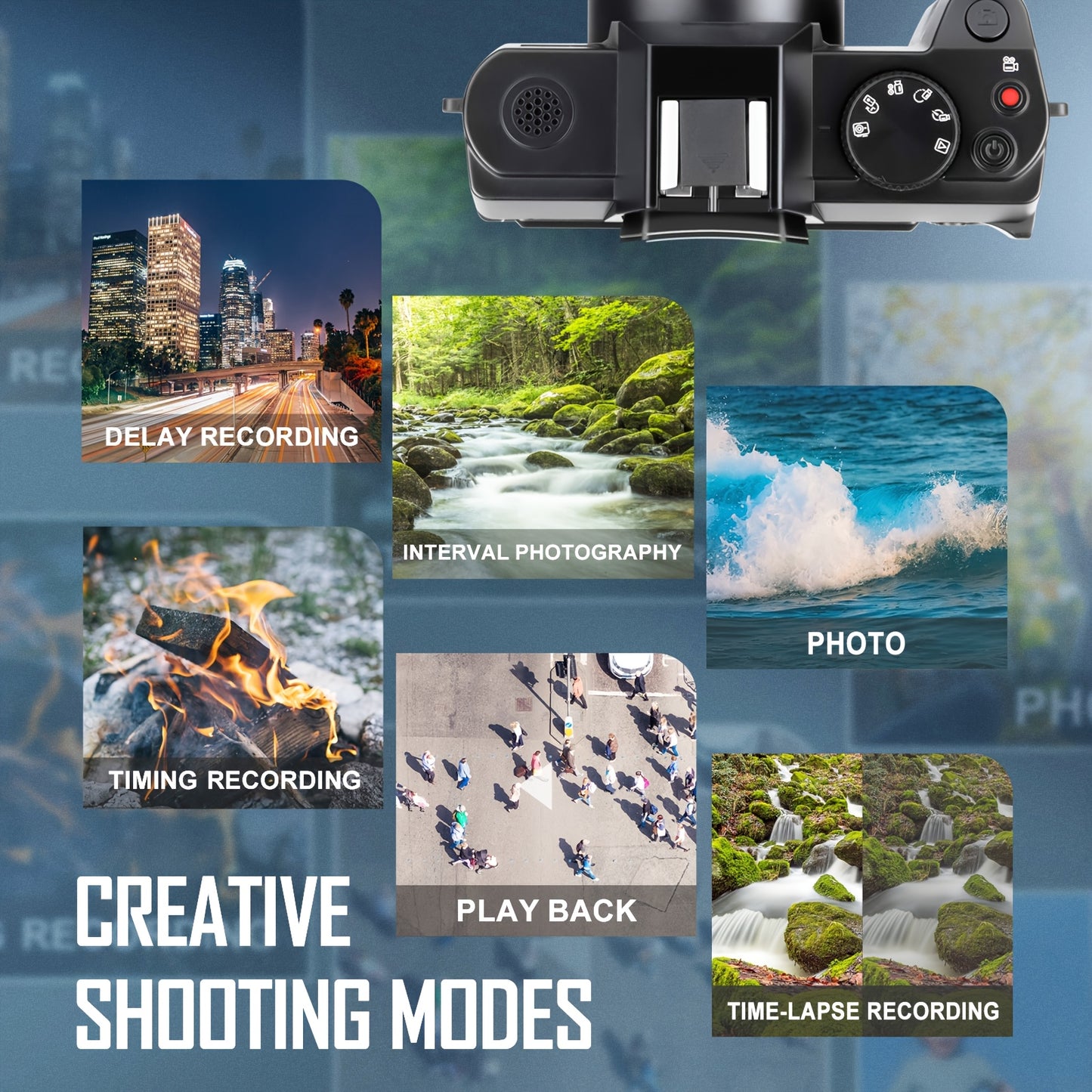Vlogcamera – Digitale Camera – Compactcamera – Videocamera – Fotocamera – 48MP Resolutie – 4K Video & Wifi Connectivity