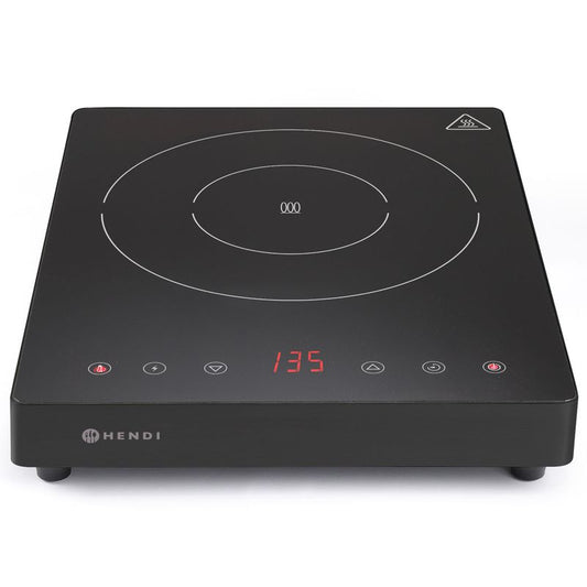 Inductiekookplaat – Inductieplaat – Elektrische Kookplaat – Draagbare Kookplaat – Kookveld – Touchbediening – 1 Kookzone – 2000 Watt – Compact 29x37 cm