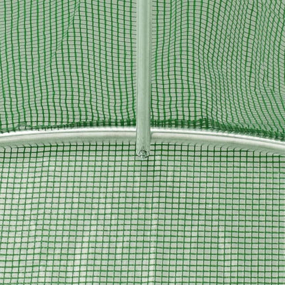 Large 36m² Metal Frame Greenhouse with Arched Panels - Heavy-Duty All-Weather Tunnel for /Outdoor Use, 1200x300x200cm Plant Growing Suitable for,, Commercial Farming