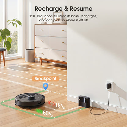 Robotstofzuiger – Robotstofzuiger Met Dweilfunctie – Robotstofzuiger 3-in-1 – Robotstofzuiger Voor Huisdieren – Robotstofzuiger Met LiDAR Navigatie – 5500 Pa Krachtige Zuigkracht – 120 Minuten Batterijduur