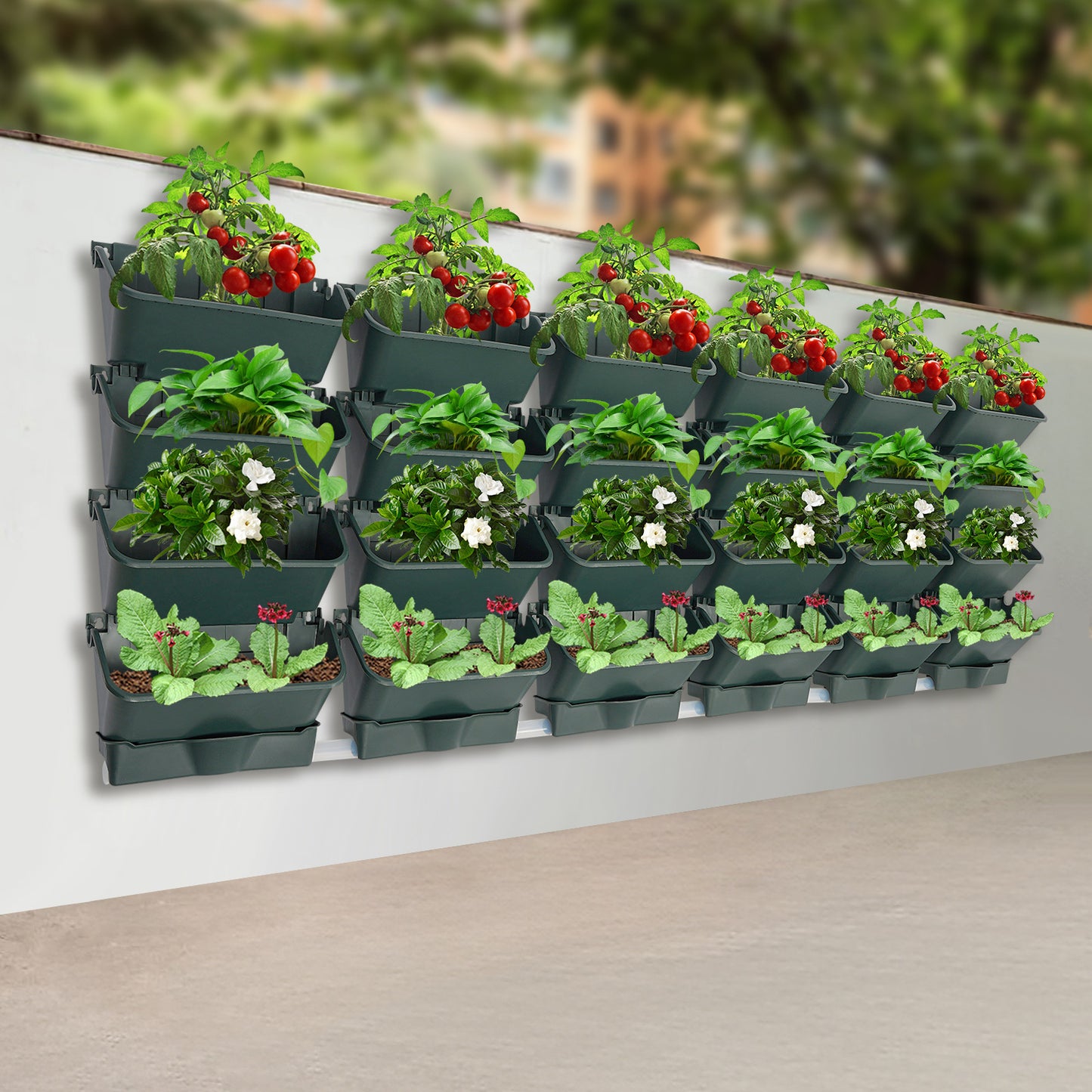 Hanging Vertical Wall Planter, 24-planter Hanging Planter, Vertical Garden Planter,  Minimalist Garden Decor, Stylish Plant Holder, Wallmounted Planter, Garden Planter Box, Urban Gardeners, Plant Enthus