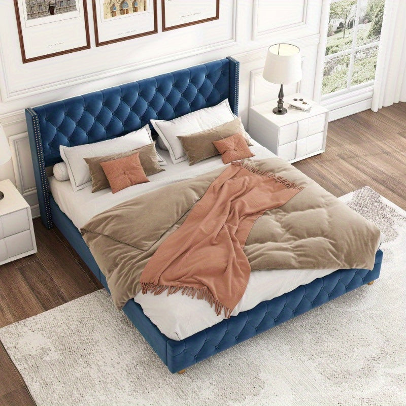 Bedframe – Bedombouw – Bedkast – Houten Frame – Vintage Bed – 180x200 cm – Vijf Opbergladen – Stevig Massief Hout