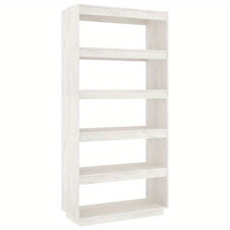 Bookshelf/Room Divider 80X35X167 Cm Made of Solid Pine Wood in White