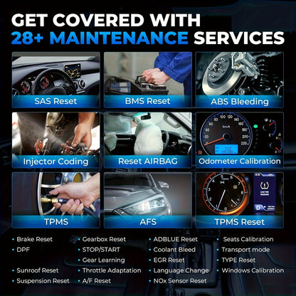 OBD2 Scanner BMW – Diagnoseapparaat – Foutcodelezer – Uitlezer – Systeemscanner – Volledige Systeemdiagnose – Batterijregistratie – CBS & EGS Reset
