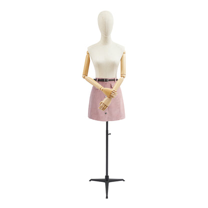 High-Quality Material with an Adjustable Design, Offering Great Flexibility And Easy Assembly, Featuring a Double Hole Design And a Stable Base for a Female Mannequin
