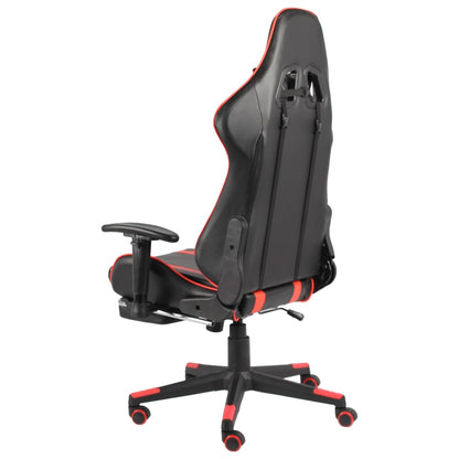 Gamingstoel – Game Stoel – Bureaustoel – Racing Stoel – Zitzak – Rood Met Voetensteun – Ergonomisch Ontwerp – Verstelbare Rugleuning