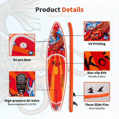 Beginner-Friendly SUP Paddle Board! 350Cm Wide Board for Super Stability + Complete Set of Accessories, Making It Easy to Get Started in Lakes And Seas