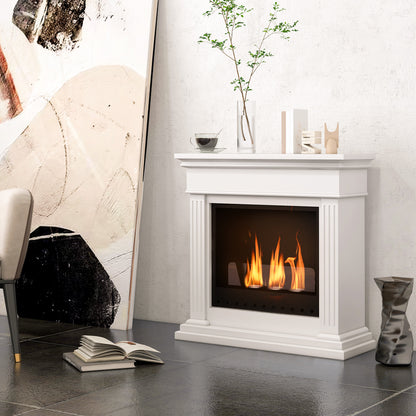 Biohaard – Bio Ethanol Haard – Sfeerhaard – Vrijstaande Haard – Tafelhaard – 3 Branders 0,4L – Geschikt voor 16-18 m² – Wit