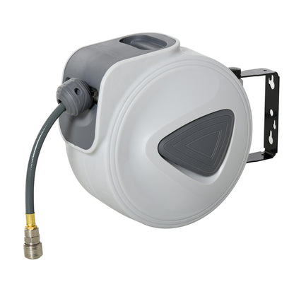 Luchtslanghaspel – Persluchtslanghaspel – Slanghaspel Compressor – Automatische Slanghaspel – Wandslanghaspel – 15 Meter + 1,4 Meter Slanglengte – 180° Draaibaar Met Veiligheidsrem