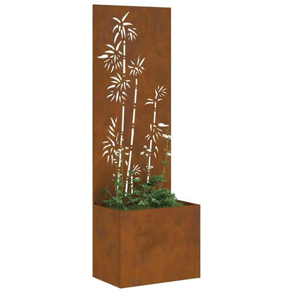 Grote Metalen Bloempot – Tuinbak – Plantenbak – Bloembak – Buitenpot – Rustieke Stijl – 50x140 cm – Weerbestendig Staal