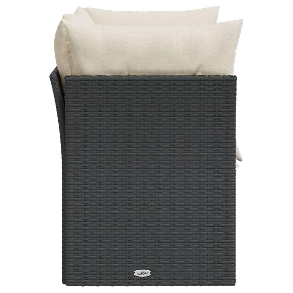 Tweezitsbank Buiten – Buitenbank – Tuinbank – Terrasbank – Loungesofa – Variant Noir – Weerbestendig & Comfortabel – Lichtgewicht & Onderhoudsvriendelijk