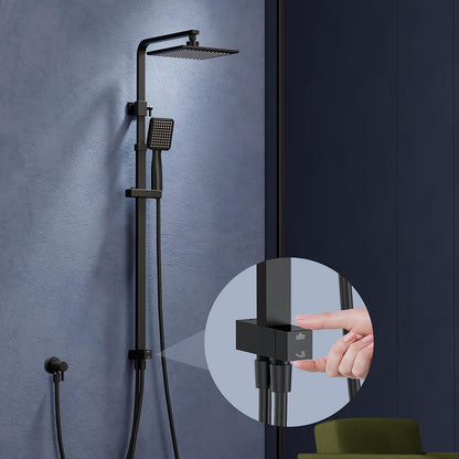 Complete Douchesysteem – Thermostaatkraan – Doucheset – Badmengkraan – Handdouche – Koper – Temperatuurregeling Zonder Elektriciteit – Eenvoudige Wandmontage