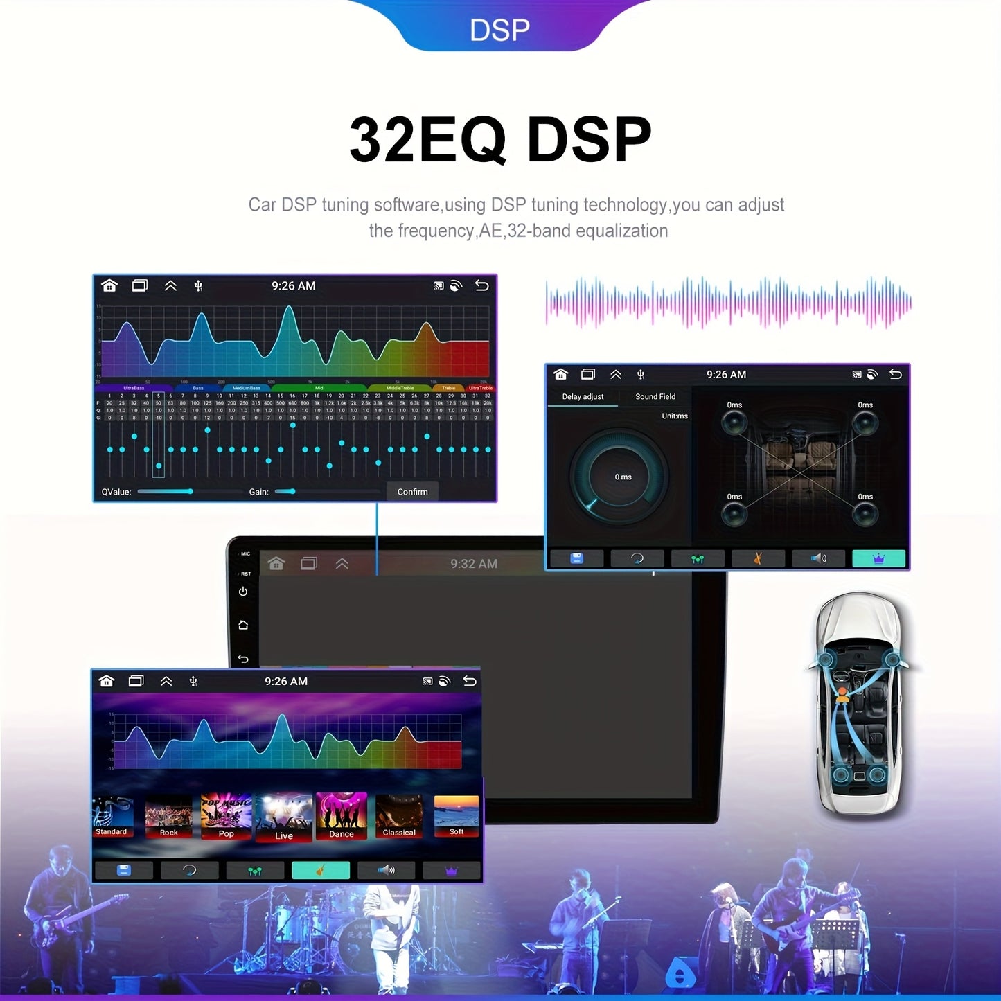 Autoradio – Car Stereo – Carplayer – Auto Radio – Multimedia Speler – 7 Inch Touchscreen – Draadloze Android Auto – Inclusief Achteruitrijcamera