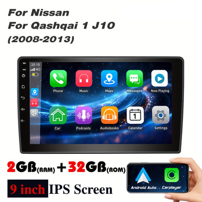 Autoradio – Multimedia Speler – Autostereo – Android Car Radio – Navigatiesysteem – 9 Inch HD IPS Touchscreen – Android 14 Met 2GB RAM & 32GB Opslag