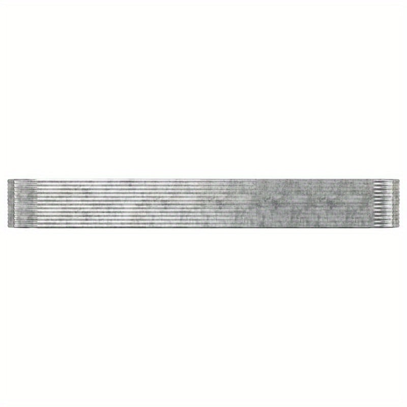 Plantenbak – Bloembak – Tuinbak – Bloempot Bak – Buiten plantenbak – Zilverkleurig Gepoedercoat Staal – Weerbestendig – 554x100x68 cm