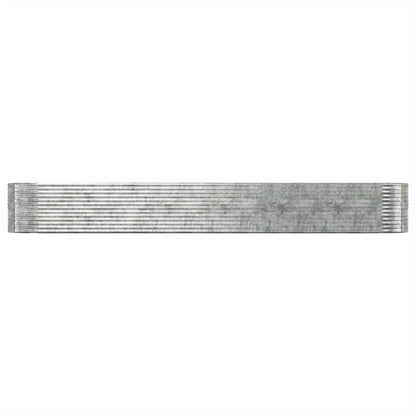 Plantenbak – Bloembak – Tuinbak – Bloempot Bak – Buiten plantenbak – Zilverkleurig Gepoedercoat Staal – Weerbestendig – 554x100x68 cm