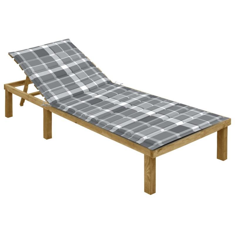 Ligstoel – Ligbed – Zitzak – Tuinstoel – Geïmpregneerd Vurenhout – Ergonomisch Ontwerp – Comfortabel Kussen