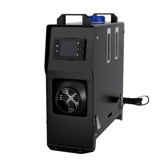 12V 8KW Dieselkachel – Dieselverwarmer – Branderkachel – Air Heater – Warmtekanon – Met LCD Display – Stil Geluidssysteem – Zwart/Rood