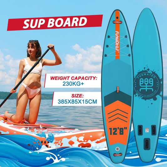 Opblaasbaar Paddleboard – SUP Board – Stand Up Paddle – Watersportboard – Inflatable Board – 385x85x15 cm – Duurzaam PVC Materiaal