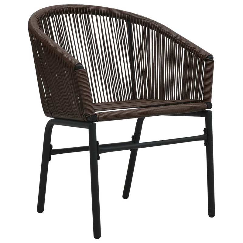 Bistro Set – Tuinset – Balkonset – Terrasmeubilair – Rattan Meubel – 3-delig – Comfortabele Kussens – Weerbestendig PE-Rattan – Bruin