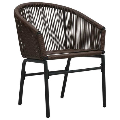 Bistro Set – Tuinset – Balkonset – Terrasmeubilair – Rattan Meubel – 3-delig – Comfortabele Kussens – Weerbestendig PE-Rattan – Bruin
