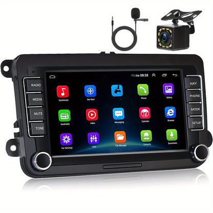 Android Autoradio – 2DIN Multimedia Speler – Auto Radio Navigatie – GPS Touchscreen Radio – 7 Inch HD Scherm – Met Achteruitrijcamera – WiFi Mirror Link – CANBUS Ondersteuning