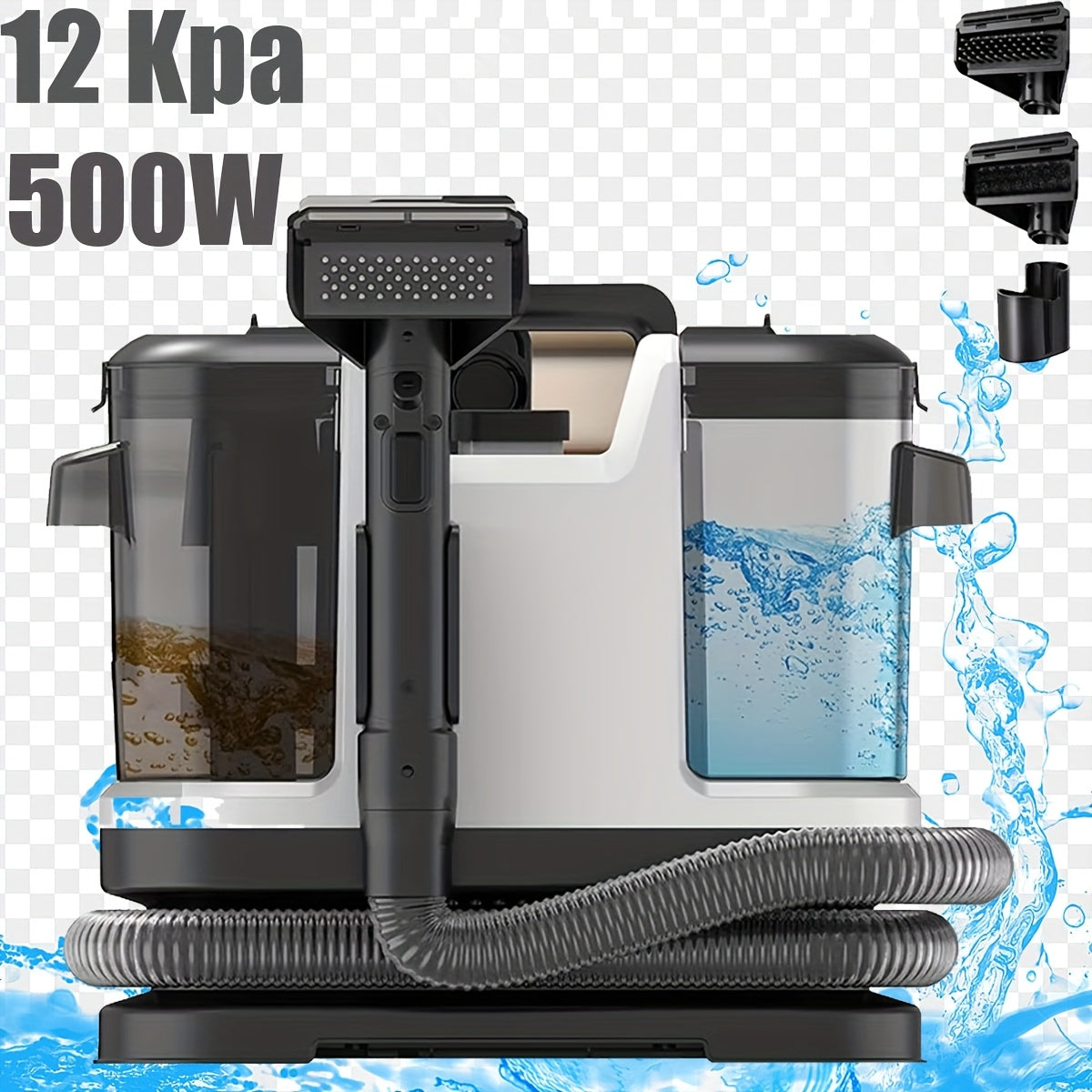 Handstofzuiger – Handheld Stofzuiger – Kruimeldief – Mijtenverwijderaar – Stoffenreiniger – 400W Vermogen – Twee Tanks Voor Schoon En Vuil Water