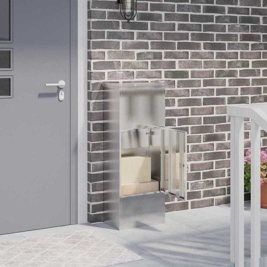 Pakketkluis – Pakketbox – Pakketbrievenbus – Pakketcontainer – Bezorgbox – Roestvrij Staal – Extra Groot 44,5x29x110,5 cm – Veilig Slot & Postgleuf