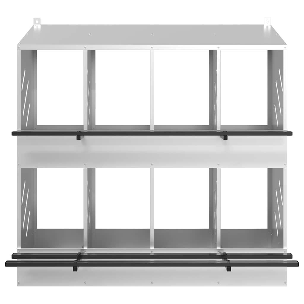 Kippennestbox – Nestkast – Legnest – Kipnest – Nestbak – 8 Compartimenten – Gegalvaniseerd Staal