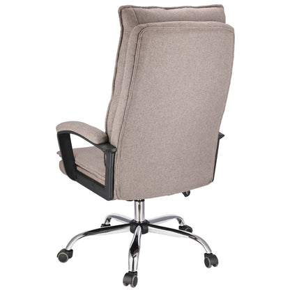 Bureaustoel – Office Chair – Draaistoel – Kantoorstoel – Bureaustoelen Voor Volwassenen – Verstelbare Zithoogte 43-49 cm – Stoffen Bekleding Bruin
