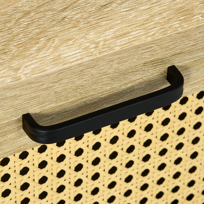 Salontafel – Koffietafel – Woonkamertafel – Bijzettafel – Tafelblad Met Verhoger – 2 Grote Lades – Stalen Poten – 106 x 56,3 x 48 cm – Natuurlijke Houtlook