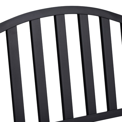 Tuinbank – Buitenbank – Balkonbank – Terrasbank – Zitbank – Opklapbare Tafel – Staal – 150 cm Breed