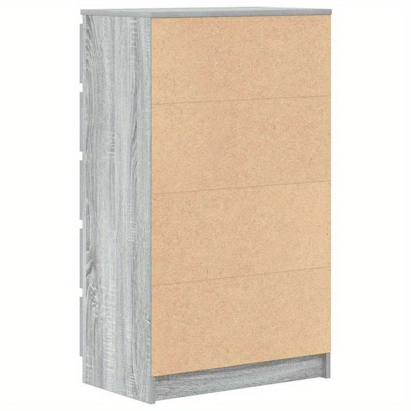 Ladekast – Kast – Opbergkast – Ladeblok – Ladekast Sonoma Grijs – Geperst Hout – 60x36x103 cm