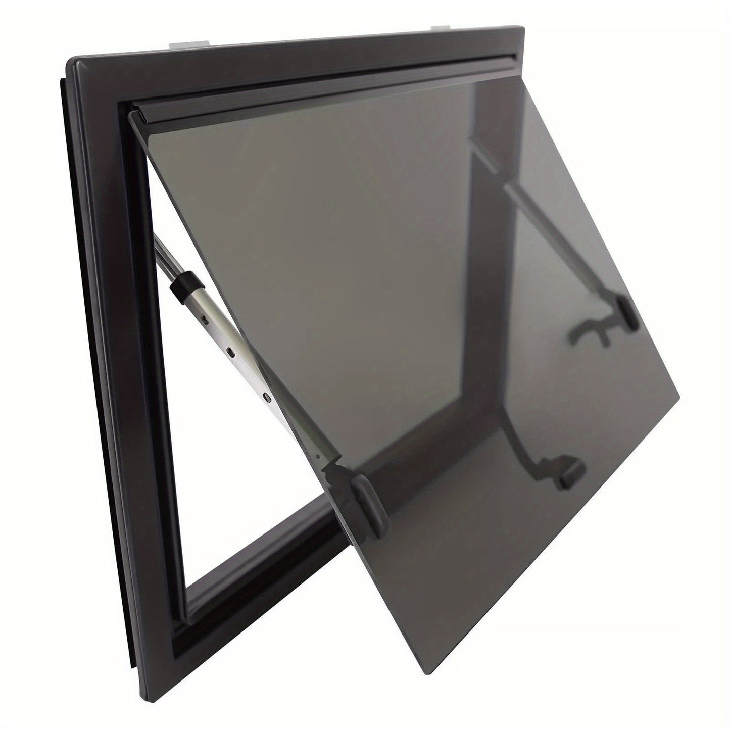 Camperraam – Caravanraam – Busraam – Trailerraam – Ombouwraam – Aluminiumlegering & Gehard Glas – Maximale Opening 65°