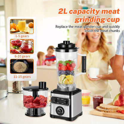 Sapcentrifuge – Juicer – Smoothiemaker – Blender – Keukenmachine – 6600W Krachtige Motor – 3 Liter Inhoud