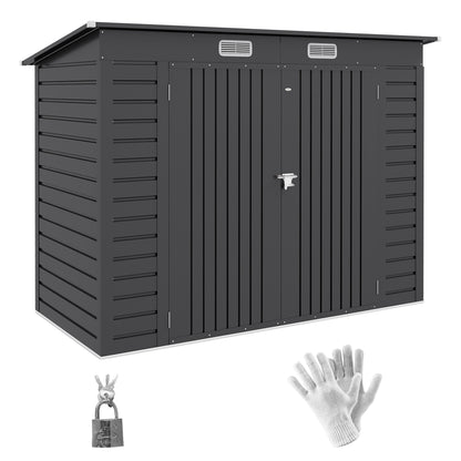 Tuinhuisje – Tuinschuur – Gereedschapsschuur – Tuinkast – Metallische Tuinkast – 3m² Opbergruimte – Weerbestendig Aluminium