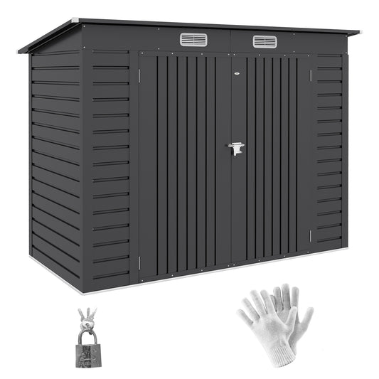 Tuinhuisje – Tuinschuur – Gereedschapsschuur – Tuinkast – Metallische Tuinkast – 3m² Opbergruimte – Weerbestendig Aluminium