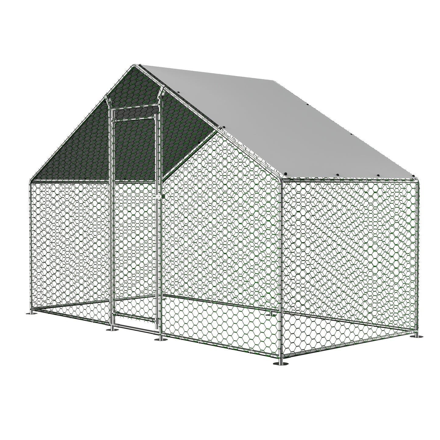 Kippenhok – Dierenren – Kipren – Konijnenhok – Pluimvee Ren – Aluminiumlegering – Vergrendelbare Deur