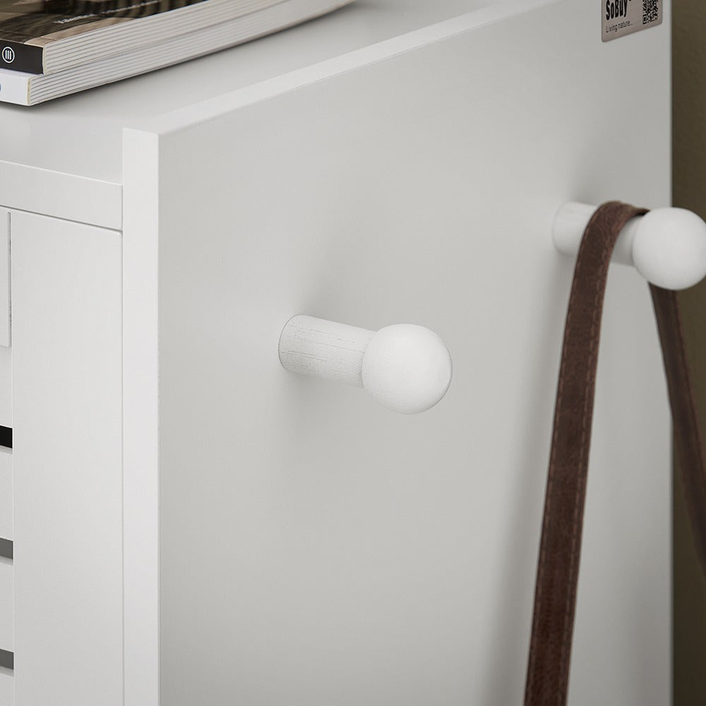 Keukenkast – Keukenbuffet – Dressoir – Opbergkast – Vitrinekast – MDF Beige – 4 Deuren Met 2 Glazen Deuren – Inclusief Lade 182,5 cm Hoog