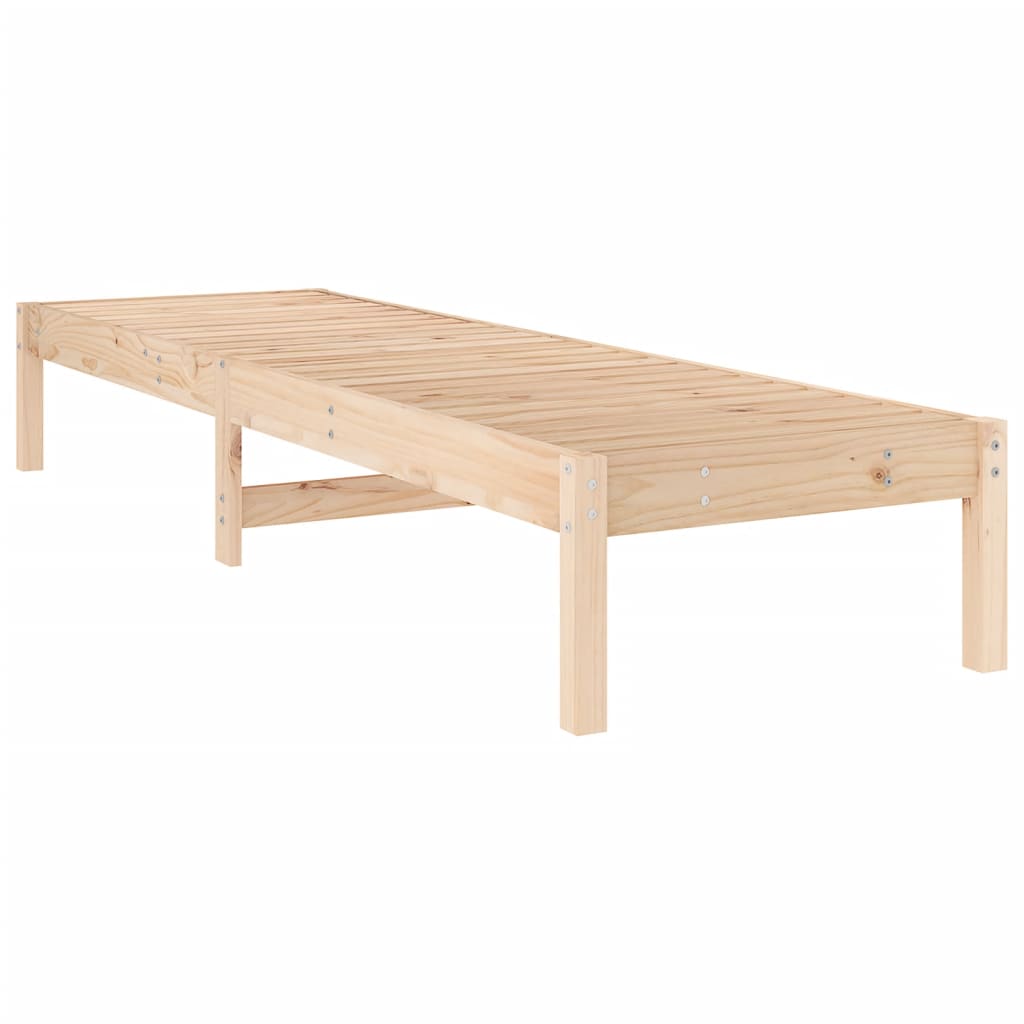 Houten Loungestoel – Verstelbare Stoel – Tuinstoel – Balkonstoel – Massief Pijnboomhout – Lattenontwerp – Waterafvoer