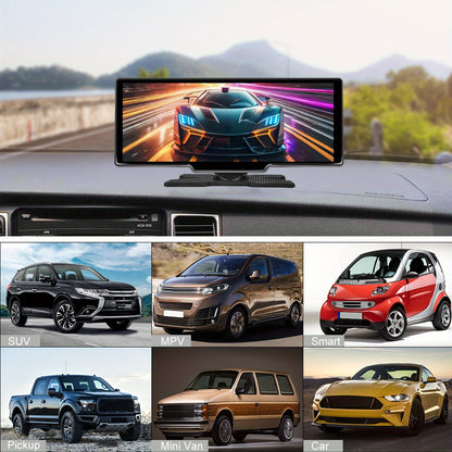 26.06 cm CarPlay Screen, 8-Core 2+32G Android 13.0 Portable Car Radio Compatible with CarPlay & Android Car Stereo, GPS, WIFI, Digital Receiver with Si-ri/ GOO-gle, GPS Navigation