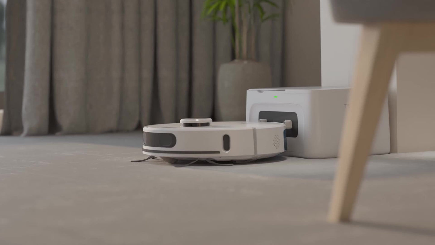 Robotstofzuiger – Robotstofzuiger met dweilfunctie – Slimme stofzuiger – Automatische schoonmaker – Zelflegende robot – 8000 Pa zuigkracht – LiDAR-navigatie met 240 minuten batterijduur